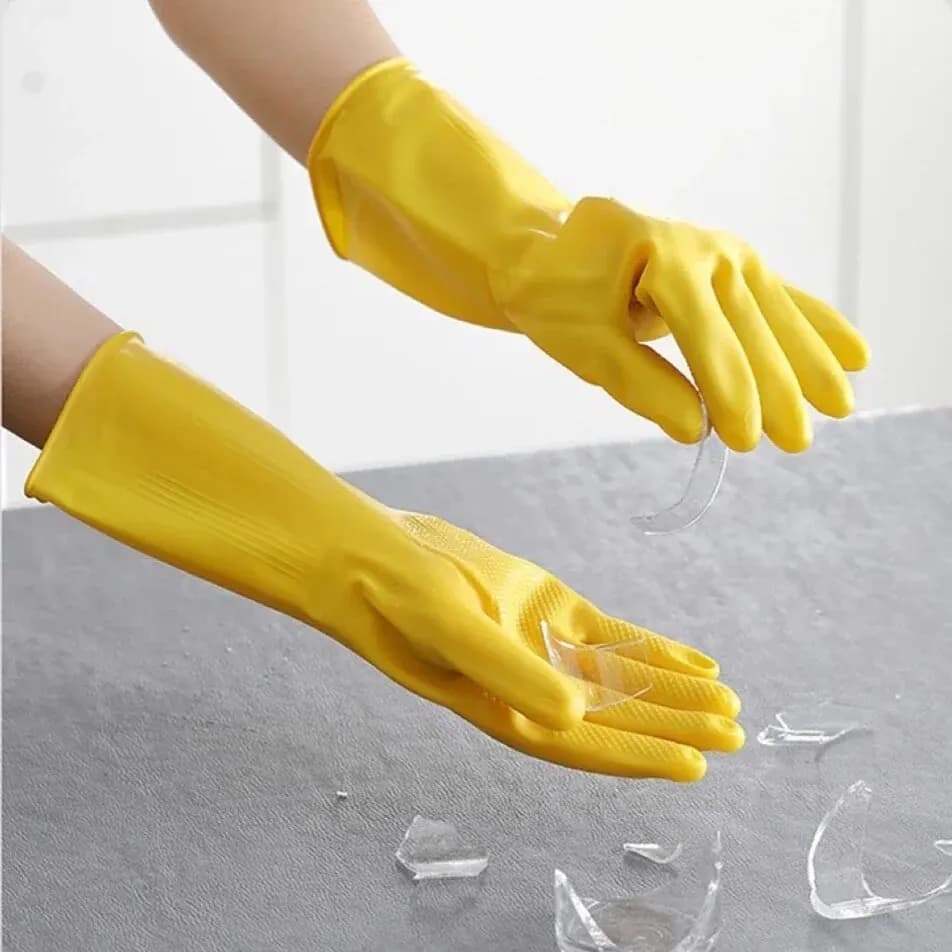 Ciotola per lavare i vestiti Pulizia delle verdure Guanti per lavare i piatti in lattice per la casa Lavaggio della cucina per la casa impermeabile da donna