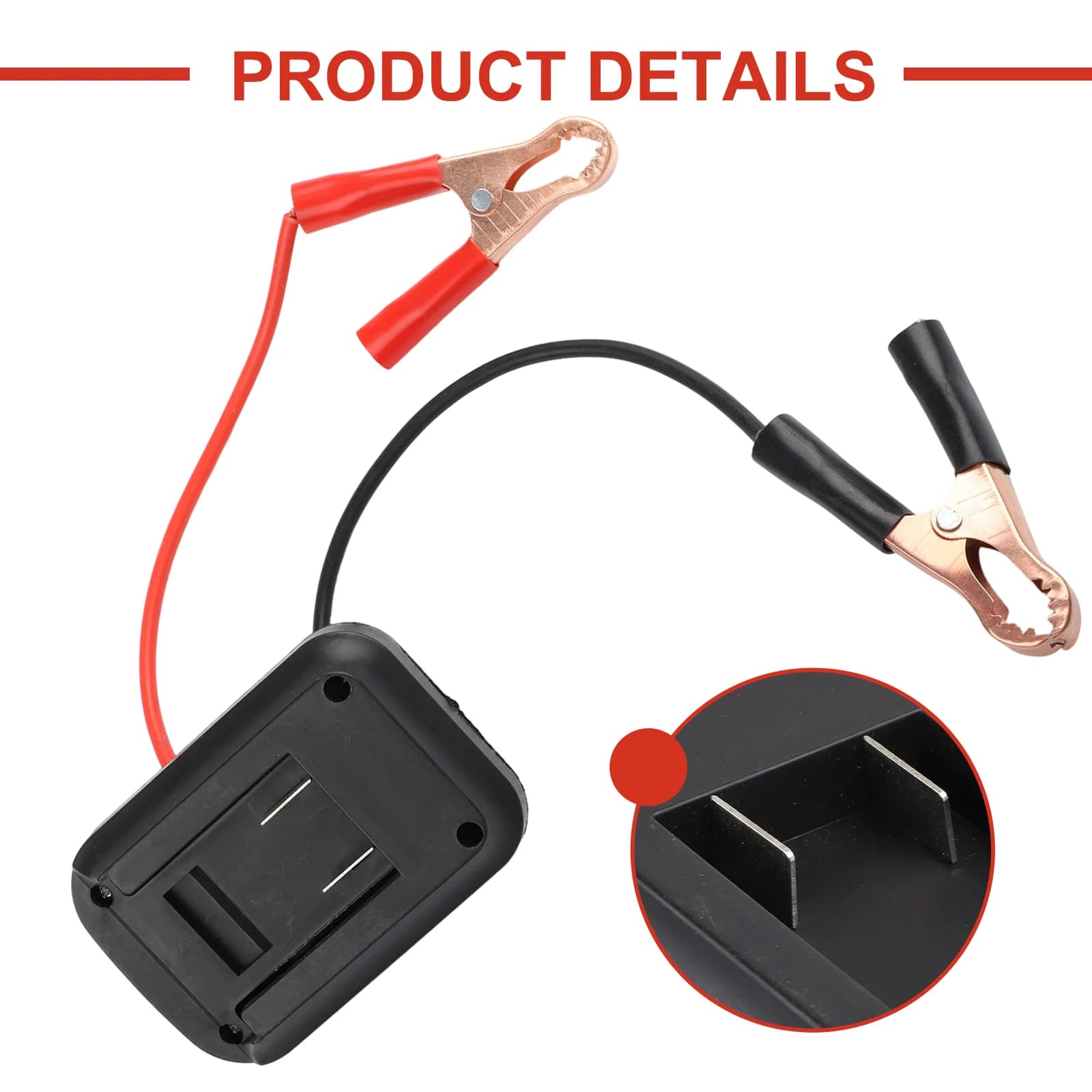 Caricatore USB Doppio per Assistenza Stradale, Kit di Ricarica Versatile con Doppia Porta USB, Avviatore d'Emergenza Leggero come da Immagine