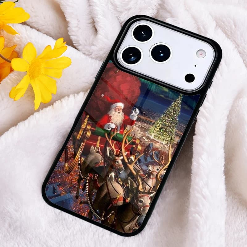 Custodia per telefono stile Buon Natale e Felice Anno Nuovo per iPhone 17 16 Pro Max 15 14 Pro 11 12 13 XR XS 6 7 8 Plus