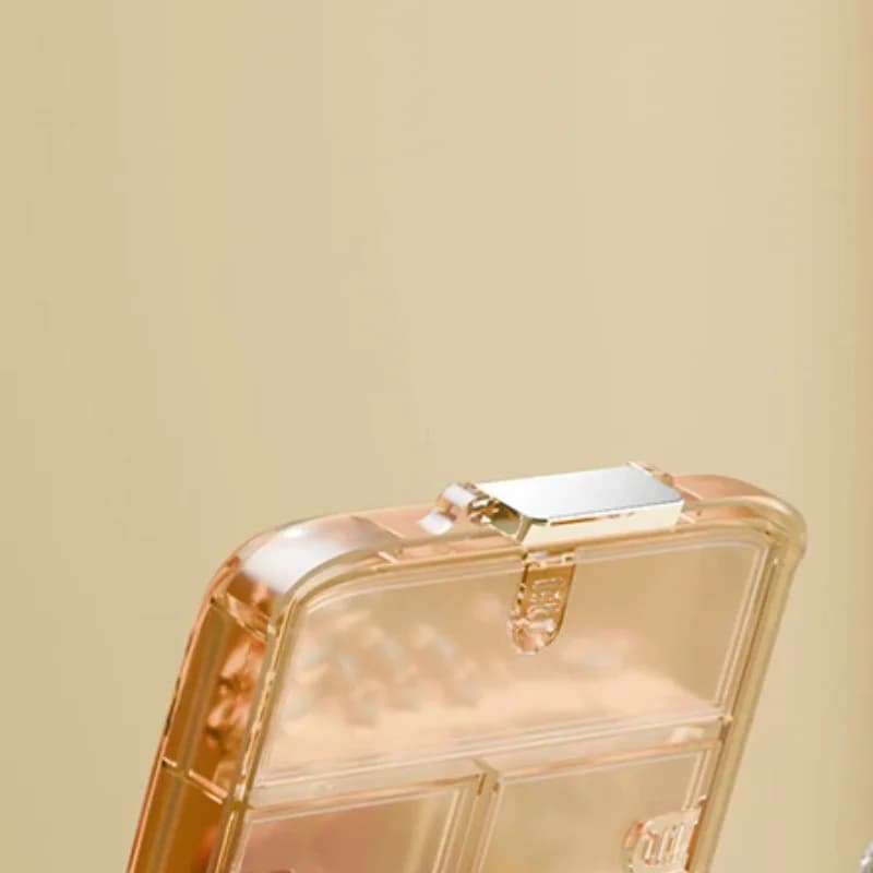 Organizzatore di pillole da viaggio, portapillole impermeabile, contenitore per medicinali, porta integratori e vitamine, custodia tascabile per pillole.