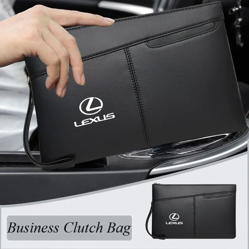 Car Men's Clutch Bag Card Holder Business Coin Purse Wallet Interior For Lexus IS250 IS200 ES350 GS400 GS430 GX460 HS250h IS300