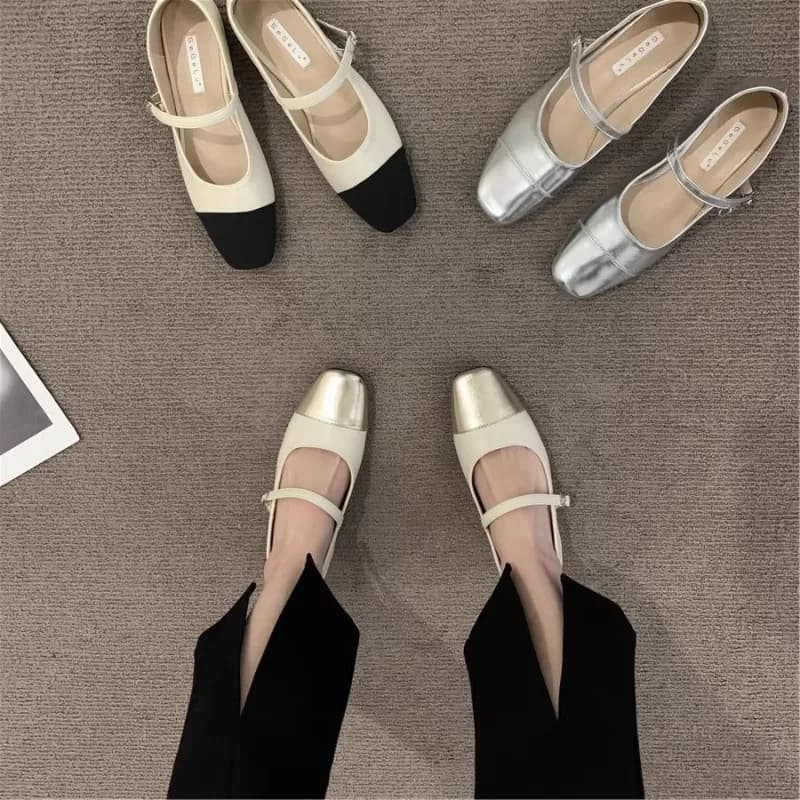 Scarpe basse per le donne nuova moda primavera autunno Shallow Mary Jane scarpe New Retro Big Size 43 44 scarpe da donna mocassini donna