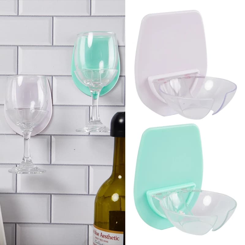 Portabicchieri da vino portatile accessori per il bagno scaffale da bagno organizzatore per doccia da bagno tazza da vino rosso scaffali per scaffali per barche