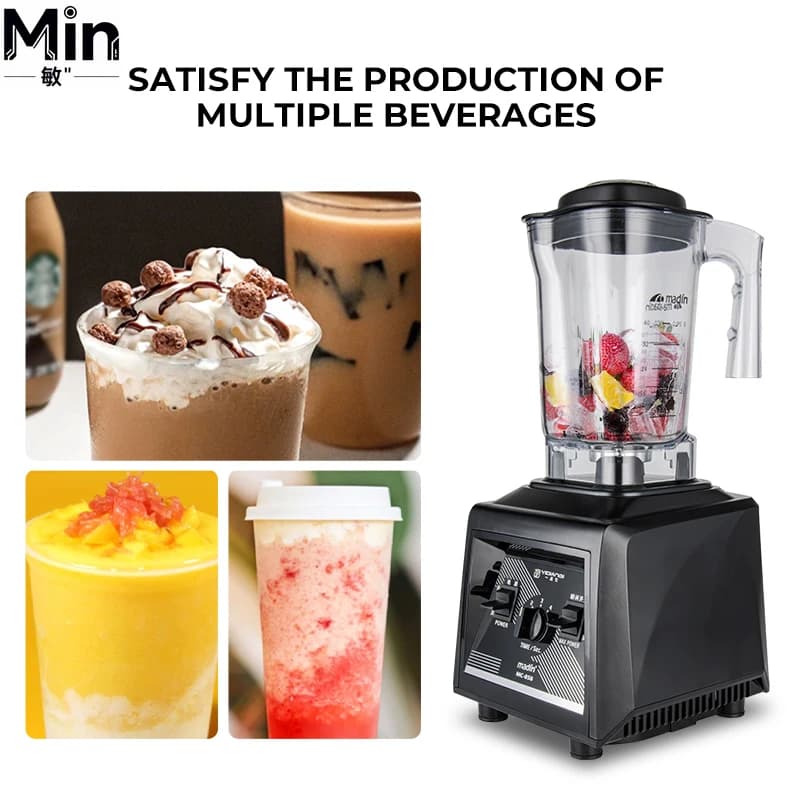 Moulinex 1800W 2-in-1 Mixer Professionale da Banco e Frullatore per Ghiaccio Silver Crest