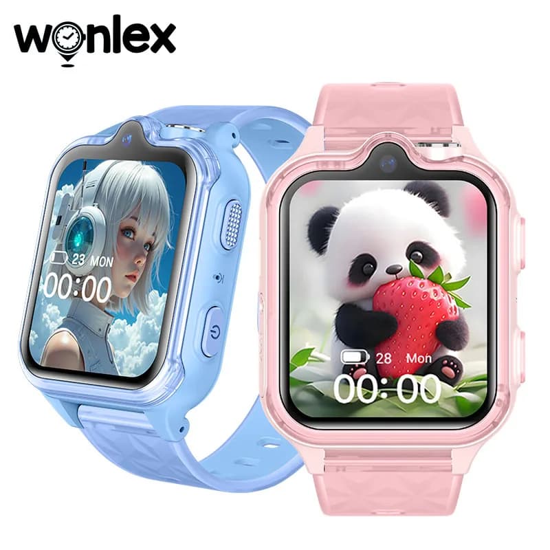 Wonlex KT42 Smart Watch per bambini Doppia fotocamera Videochiamata 4G Localizzatore di posizione GPS Riproduzione APP del negozio Scarica 2 + 16GB Smart Watch per bambini