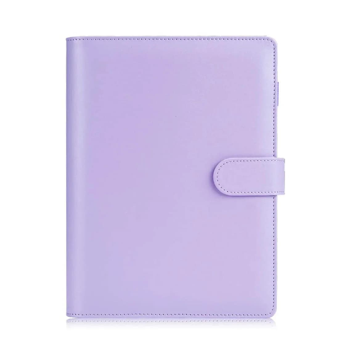 A5 PU Leather Binder Budget 6 Ring Notebook with Stylish Design ,Personal Organizer Binder Cover with Magnetic Buckle Closure