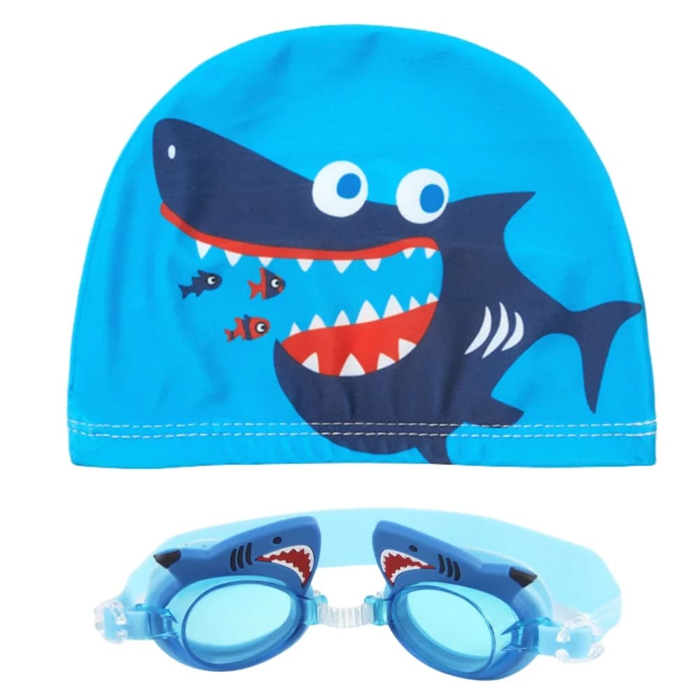 Kids Animated Cartoon Swimwear Small Frame Raincoat Boys Girls Swim Glass Swim Head Underwater Equipment