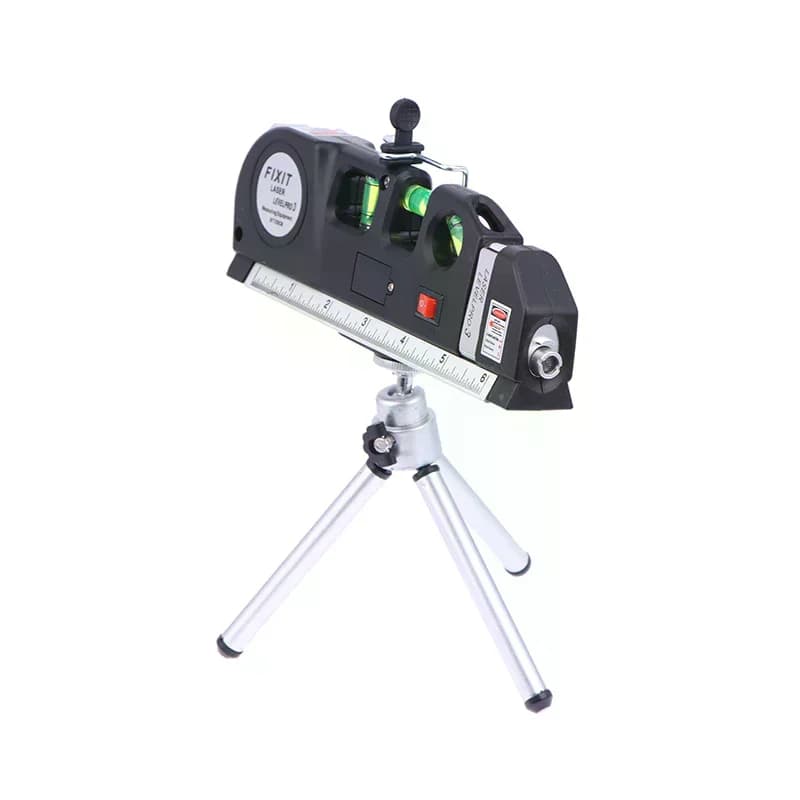 Level Kit Tape Ruler Tripod Metal Multipurpose Laser Line Tool Standard Cross Lase Measure with Stand