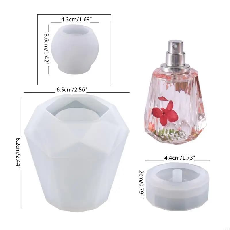 3Pcs Vintage Jar Resin Mold with Lid Silicone Storage Box Mould for Epoxy Casting DIY Crafts Kits Jewelry Container
