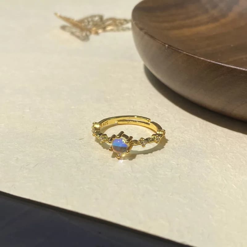 Anello per carichi pesanti da donna in stile vintage, moda antica, squisito, lusso leggero, versatile, fascia alta, anello per dito indice aperto impilabile