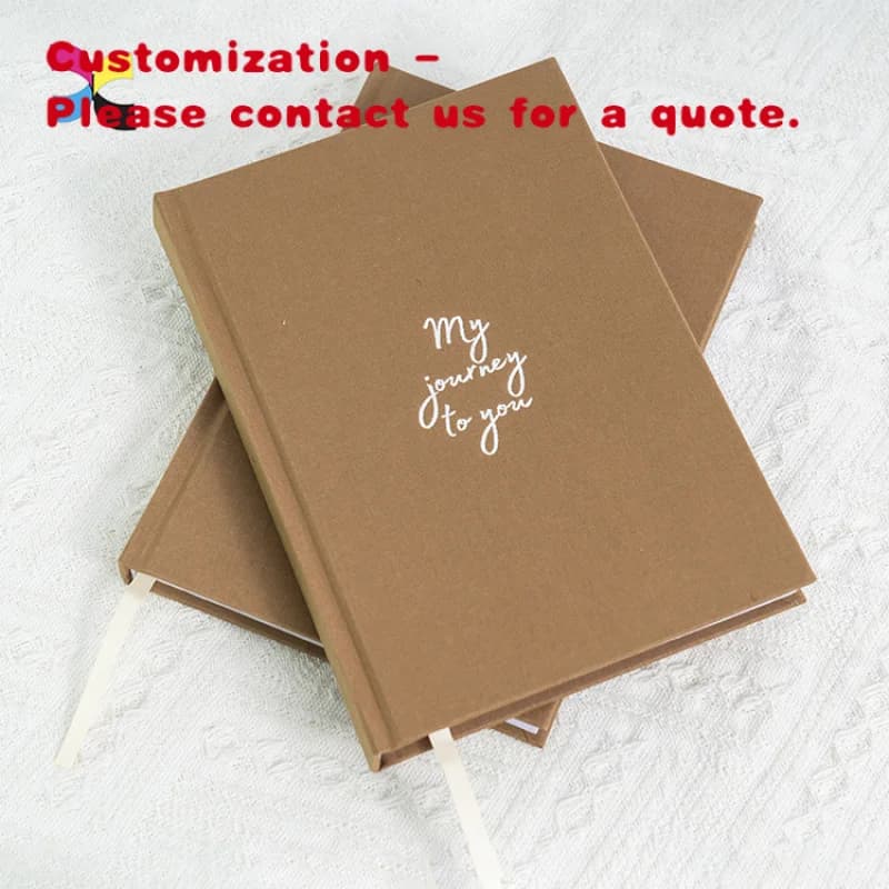 personalizzato. Stampa del taccuino con raccoglitore con copertina rigida per diario con copertina in lino A6 personalizzato professionale