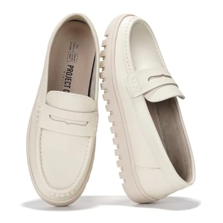 Mocassini in vera pelle 0% per donna, con solette in memory foam, scarpe slip-on leggere e antiscivolo da donna