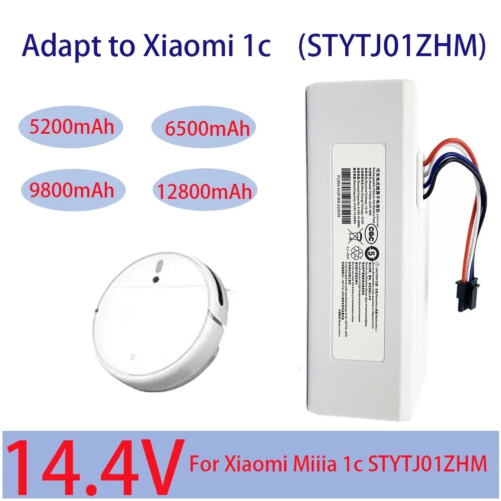 NUOVA Batteria 14.4V 12800mah P1904-4S1P-MM Per Xiaomi Norma Mijia 1C STYTJ01ZHM Robot Aspirapolvere Mop Accessori batteria