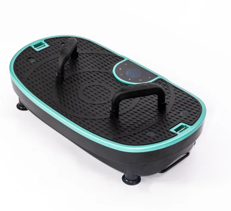 Platform machine with vibratory plate for whole body exercises with powerful swing for home use in ABS for weight loss