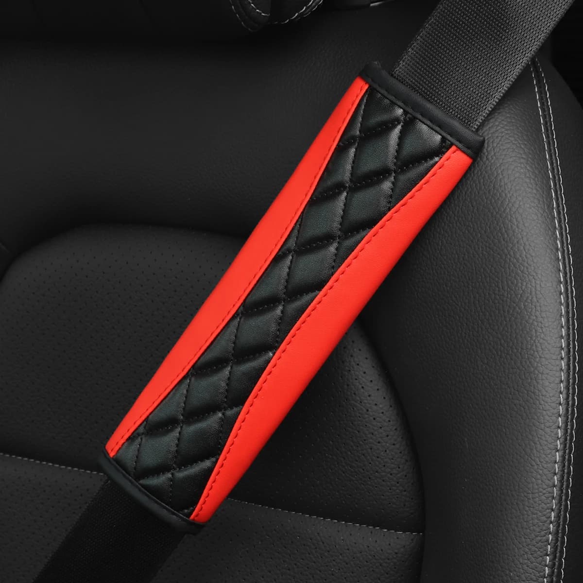 1 three-dimensional embroidered faux sheepskin car supplies seat belt shoulder cover comfortable anti-tightening safety belt