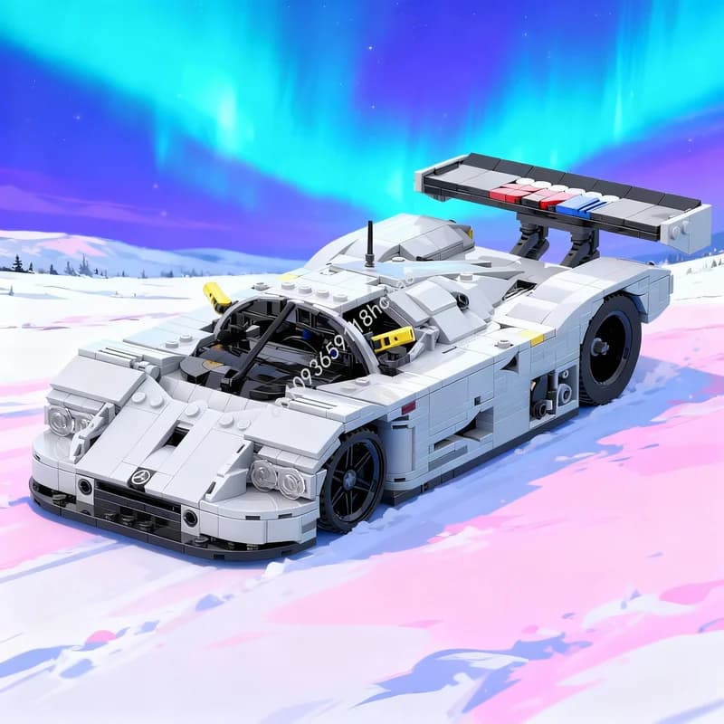 944 Pezzi MOC Creator Expert Modello Mercedes-AMG Sauber, Blocchi da Costruzione, Giocattoli Educativi, Idea Regalo di Natale
