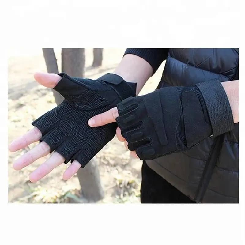 New tactical men's gloves without fingers for riding fiess gym man woman antiskid cycling half fingers