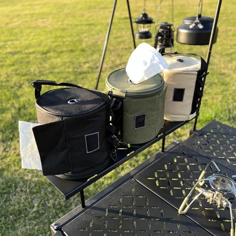 Outdoor Camping Toilet Paper Holder Roll Paper Storage Bag Portable Travel Napkin Storage Bag Camping Paper Box