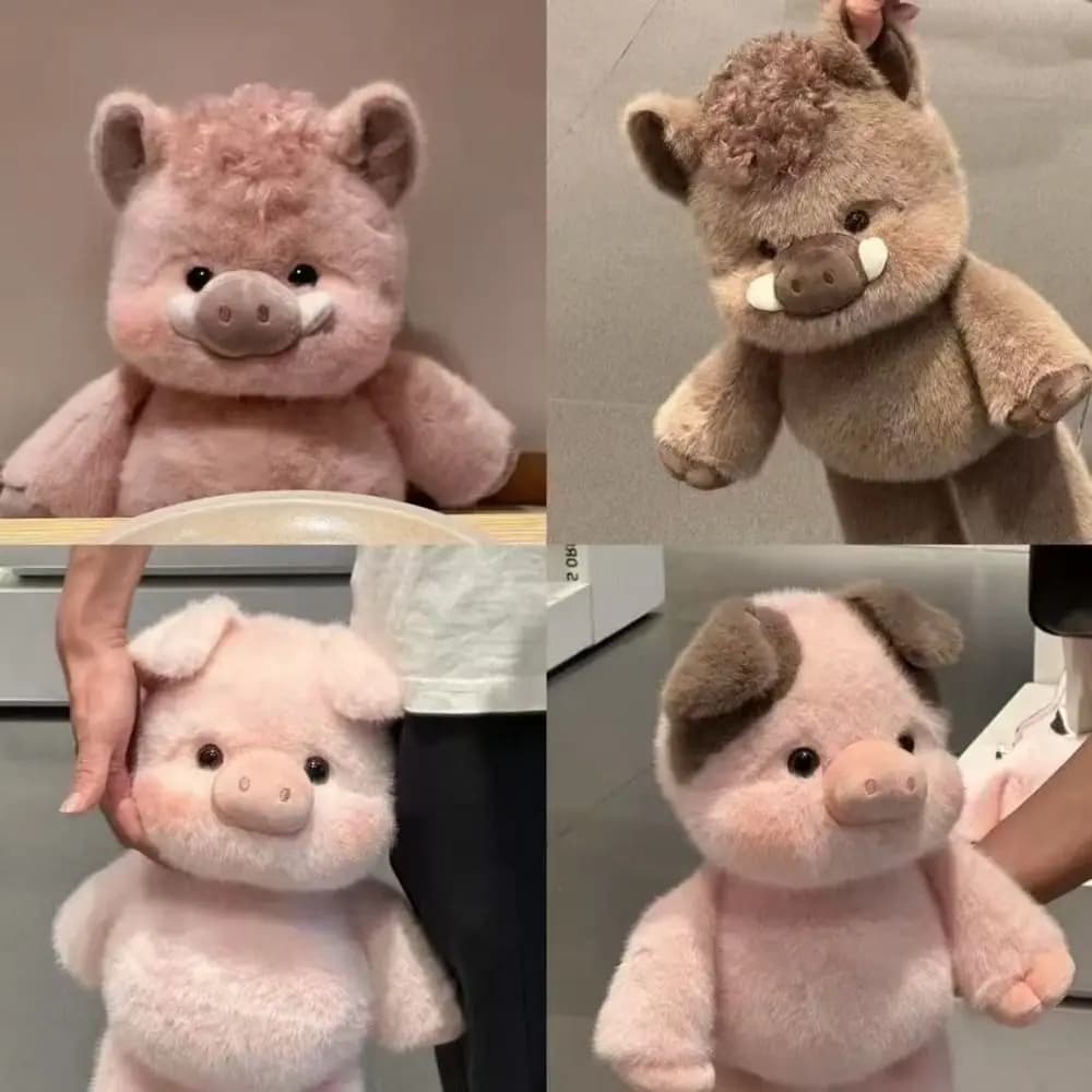 Nuovo Design: Peluche Morbido a Forma di Maialino, Cuscino Carino per Supporto Emotivo, Giocattolo in Peluche da 17,7 Pollici