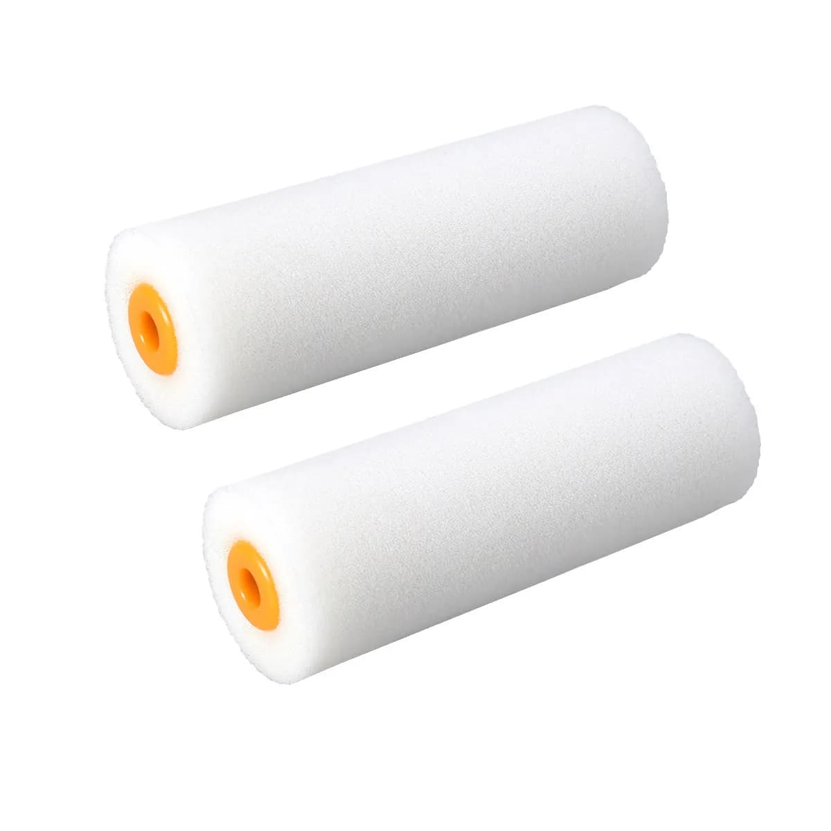 2 Rulli per Pittura in Schiuma Mini da 4 Pollici, Finitura Liscia, Pennello Decorativo per Pareti, Porte, Finestre, Cornici, Battiscopa