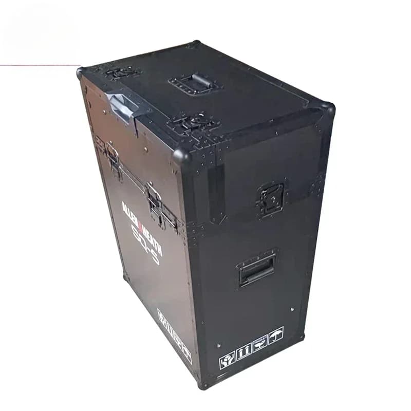 Hydraulic tipper housing for flight road with computer rack for digital mixer SQ5