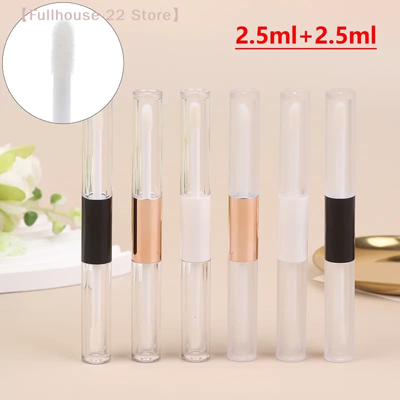 ,MAX-22 per Double mascara suit with applicator, transparent and empty, for DIY eyeliner and lip gloss - DIY packaging