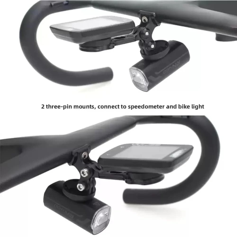 Bike /Mount /Handlebar Bracket Aluminum Alloy Dual Slot For Trek For SLR Gen7 Integrated Bar For Garmin SPORT Computer Light