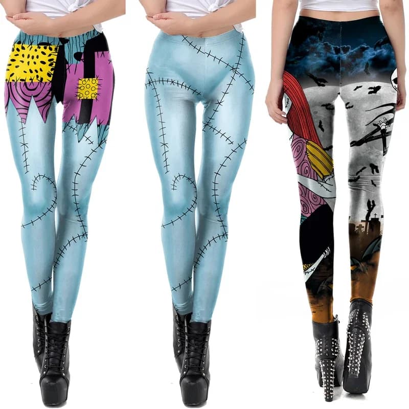 [Sei il mio segreto] Cosplay Zombie Series Legging per le donne Push-up Leggins fitness Pantaloni Casual Halloween Party Pantaloni 202 # 1