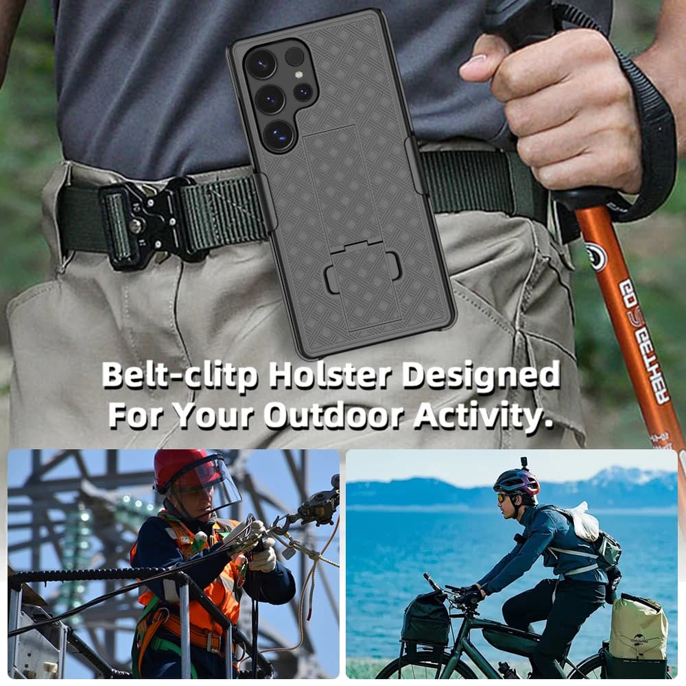 Fabric belt clip case for Samsung Galaxy S26 S25 S24 S22 S23 S21 Ultra Plus Note 20 Ultra, racing sports cover