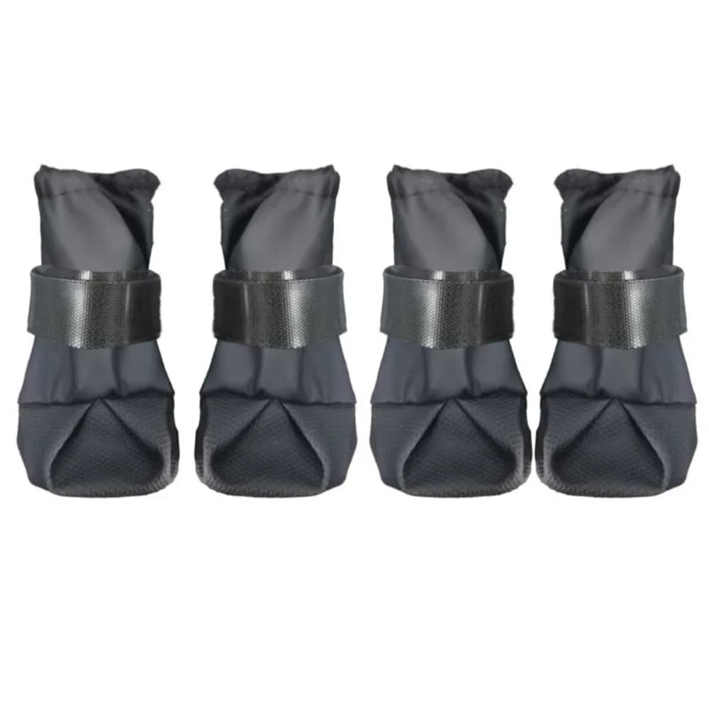 Set di 4 Stivali per Cani Regolabili e Impermeabili, Scarpe Traspiranti Antiscivolo Resistenti all'Usura, Protezione per Zampe di Animali Domestici per Escursionismo