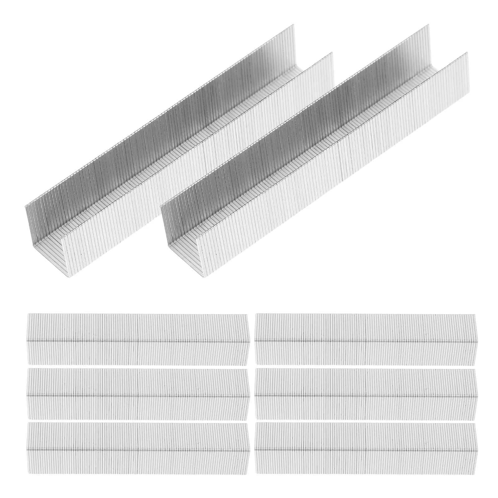 1000 Pezzi Graffette Resistenti in Acciaio, Ricarica per Ufficio e Scuola, Punti Metallici Standard per Rilegatura, Fornitura da Scrivania, Mini Graffettatrice