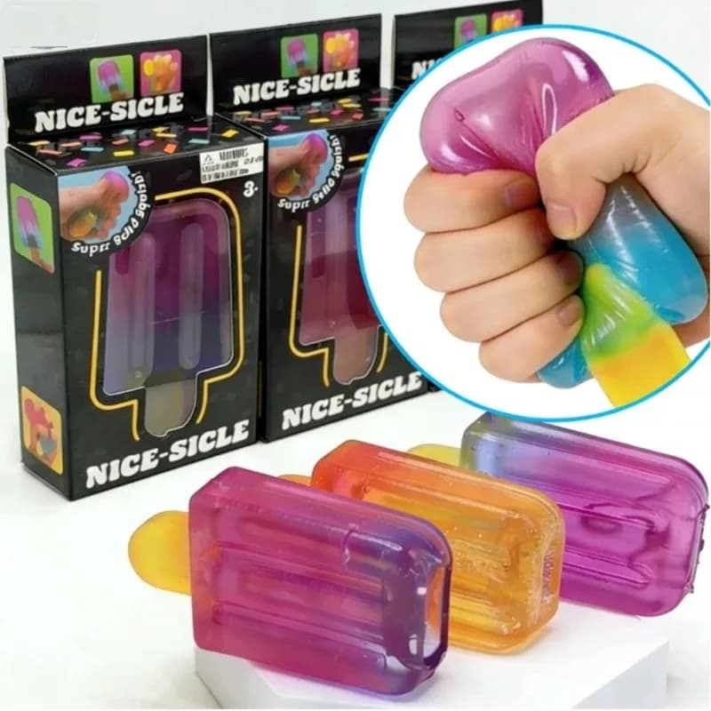 Popsicle Squishy Blind Box Cube Sensory Stress Relief Squeeze Toy Anti-Anxiety Fidget Cube Novelty Birthday Gift