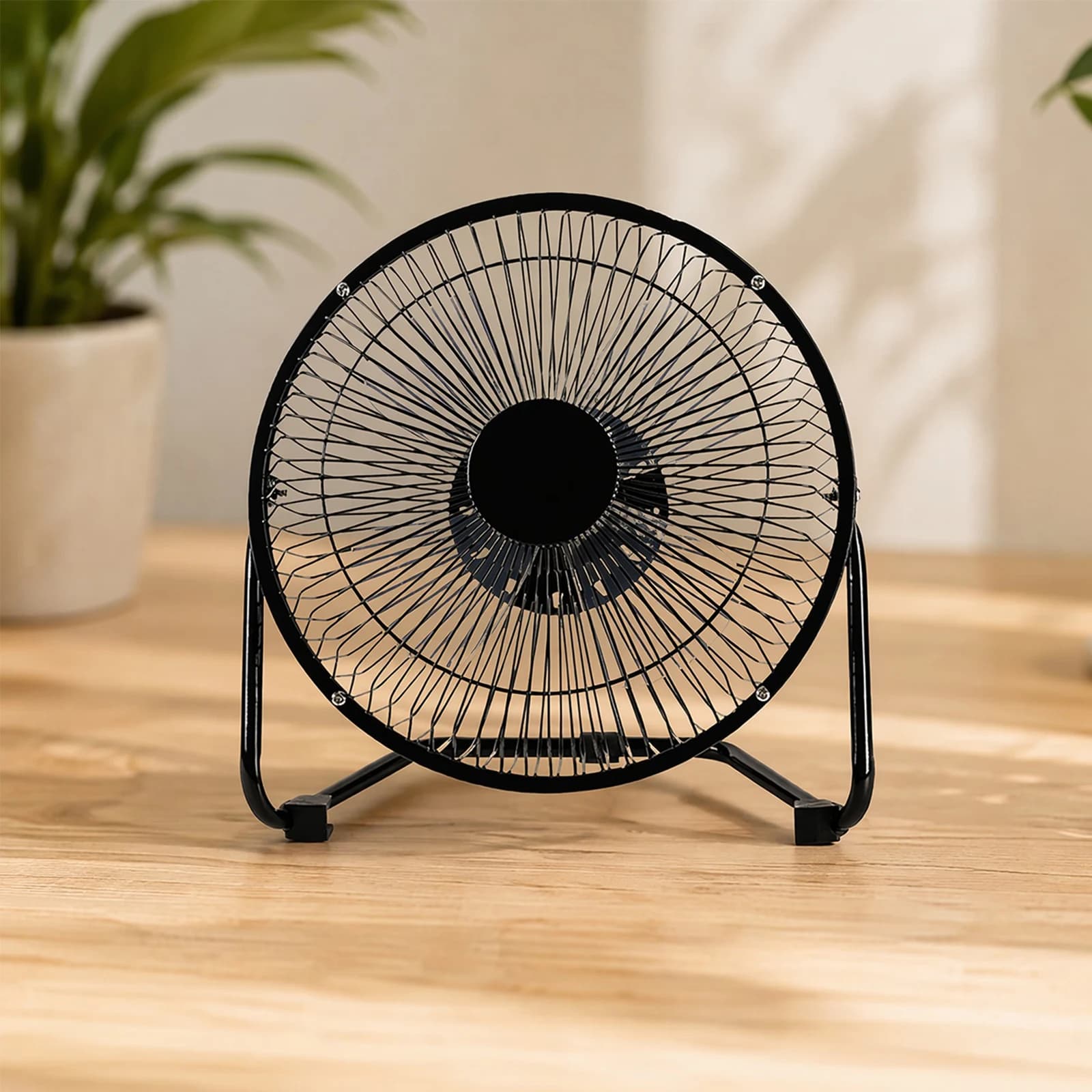 Electric Desktop Fan Wall Mountable Portable Table Fan 3 Speed Settings USB Floor Fan Adjustable Tilt for Desktop Office