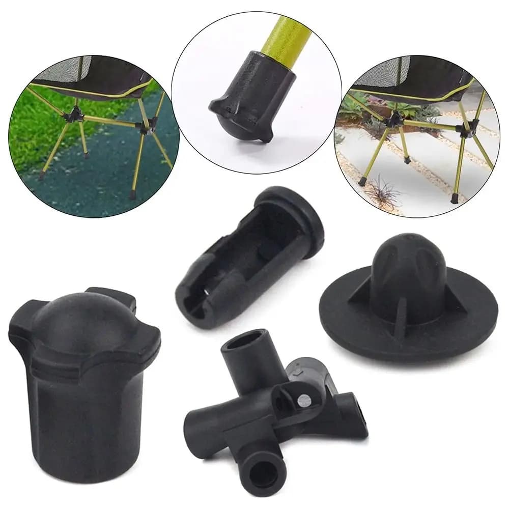 1Set Accessori per sedie da campeggio Coprigambe per sedie lunari Protezioni per gambe antiscivolo resistenti all'usura Coprigambe anti-cedimento rimovibili