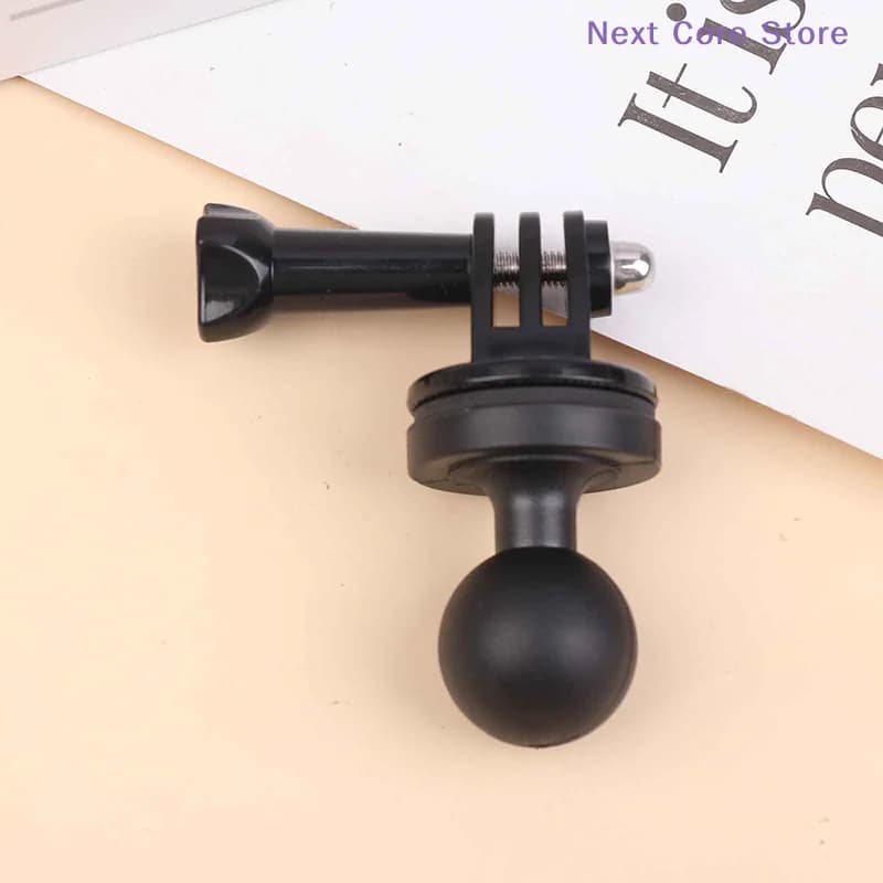 [NC]Universal 1" Aluminum Ball Mount Head Adapter With 1/4" Threaded For Double Socket Arm For Action Camera Support Stand[NC]
