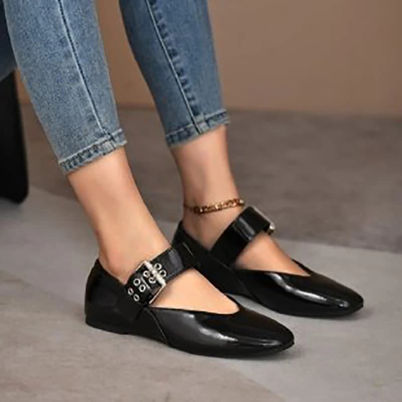 Nuove Scarpe da Ballerina Leopardate da Donna Primavera 2026, Scarpe Casual con Punta Tonda per Danza e Feste