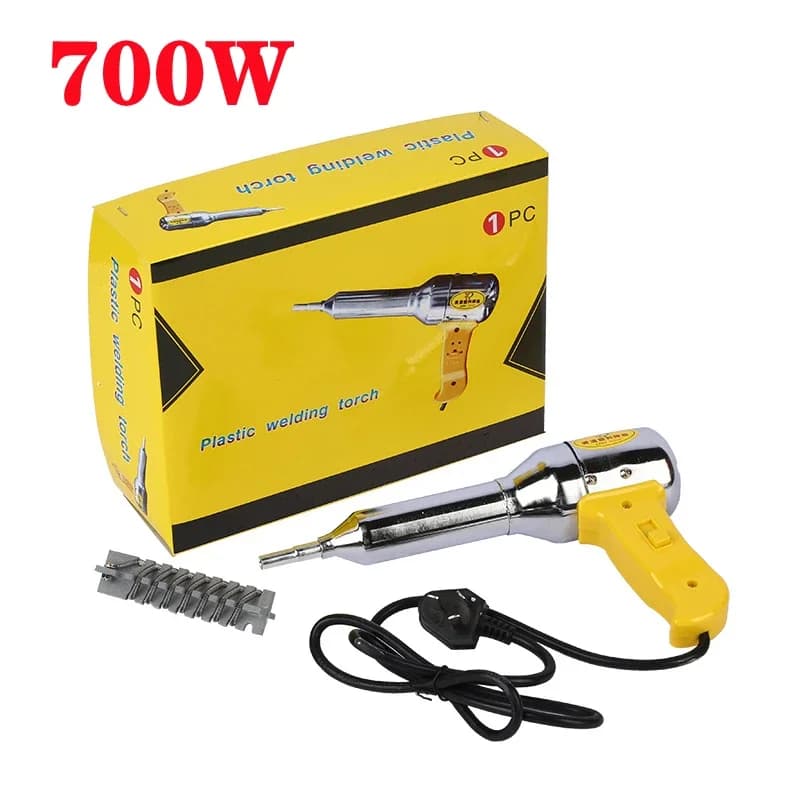 Pistola ad aria calda regolabile con temperatura della pistola per saldatura di plastica 220V 700W per la saldatura di automobili Attrezzatura per saldatura di pistola ad aria calda in plastica PP