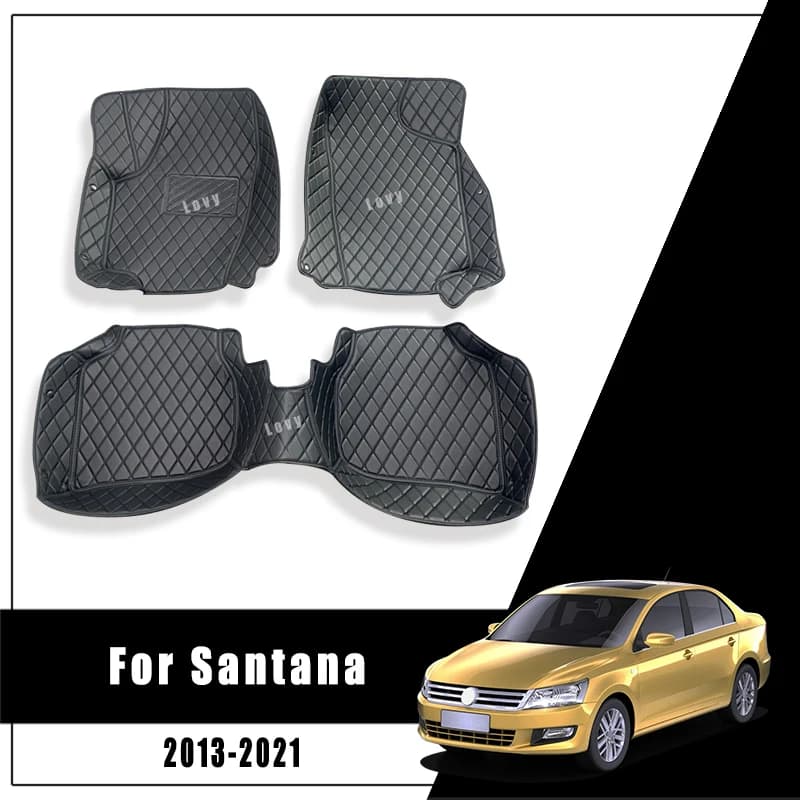 Tappetini per Auto e Bagagliaio per Volkswagen VW Santana 2013-2021, Accessori Interni Auto