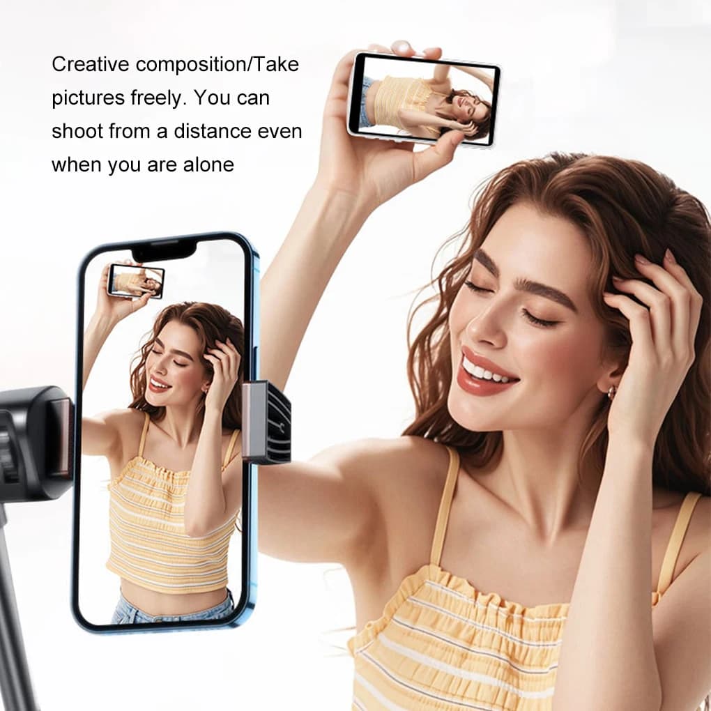 Schermo magnetico per selfie del telefono per smartphone Fotocamera posteriore Selfie Vlog Live Stream Proiettore wireless WIFI dual-mode 5G/4G