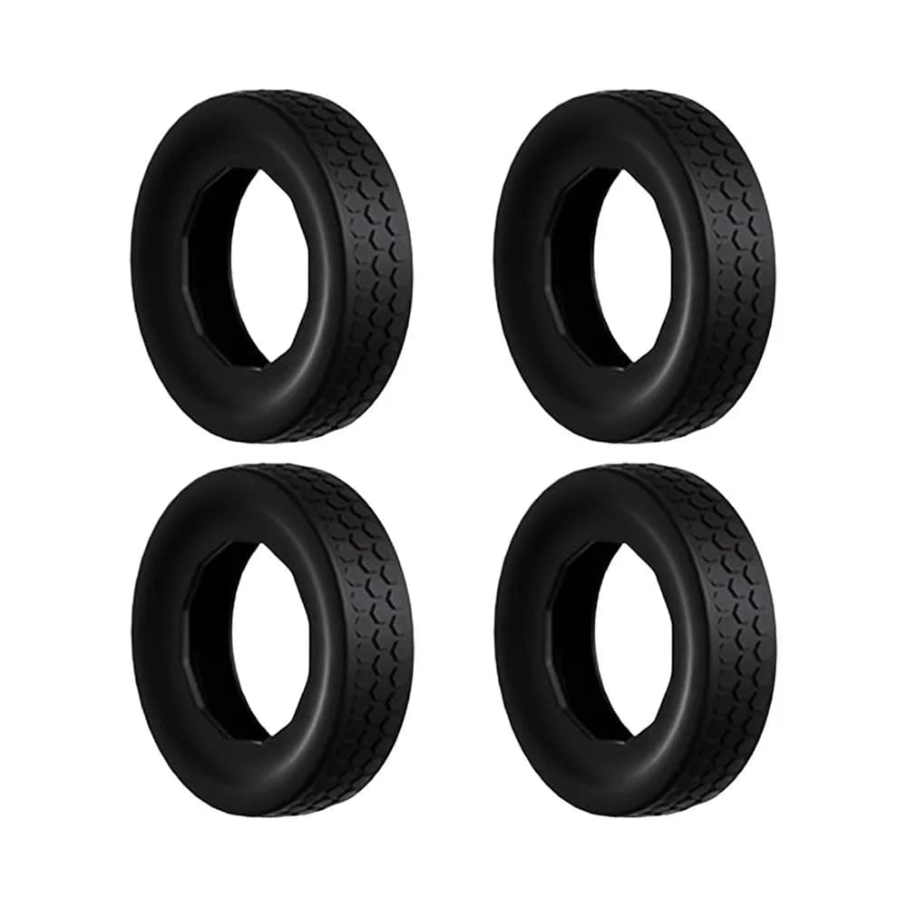 4 Parts Protected in Silicone for Wheels Valigies, Anti-slip and Anti-shock rings to reduce Wheel wear