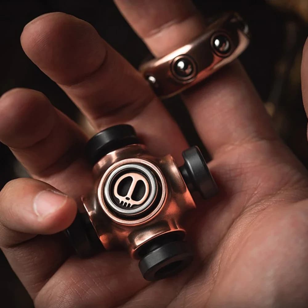 Fidget Spinner rame acciaio inossidabile EDC ufficio per adulti intrattenimento per il tempo libero antistress metallo Fidget Toy Desk Toy