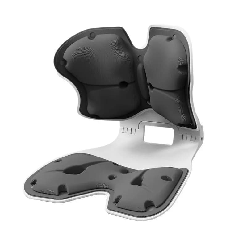 Premium Ergonomic Foldable Lumbar Support Cushion Memory Foam Backrest Pad for Office Chair Adjustable Sitting Posture Corrector
