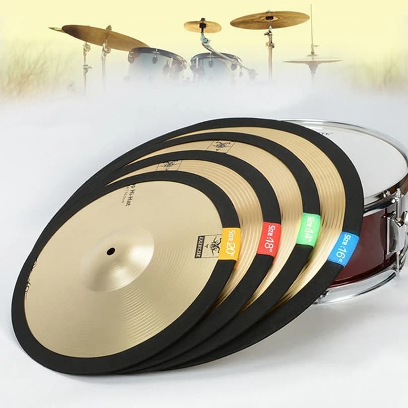 14 16 18 20 pollici portatile leggero in fibra di poliestere piatto muto cerchio anello batteria set hi-hat pratica silenziatori pad smorzatore