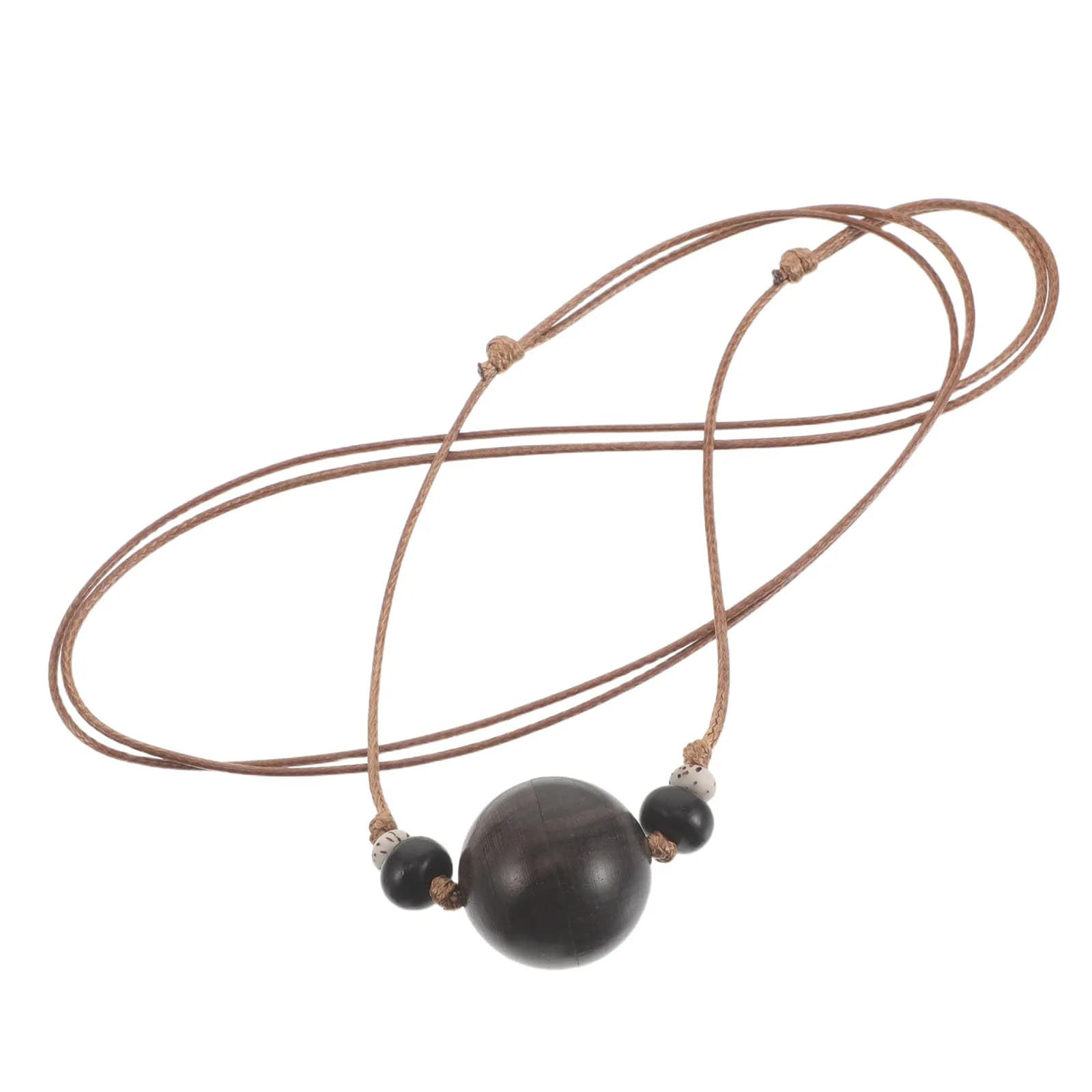 Collana con Ciondolo in Legno di Sandalo per Uomo e Donna, Apribile, Porta Medicinali da Viaggio, Diffusore di Oli Essenziali
