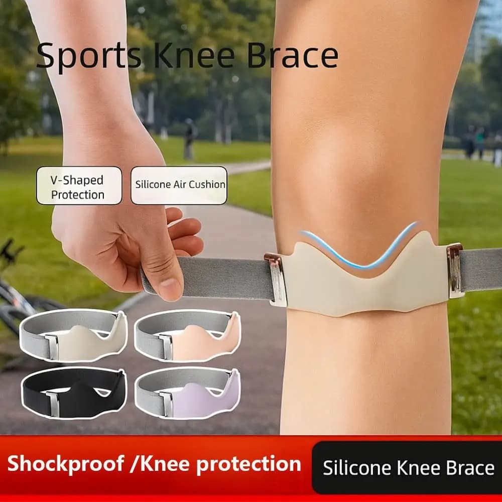 Cintura elastica per la rotula Cinghie per il ginocchio Protezione per il ginocchio Ginocchiera sportiva ispessita Comoda ginocchiera traspirante Fitness