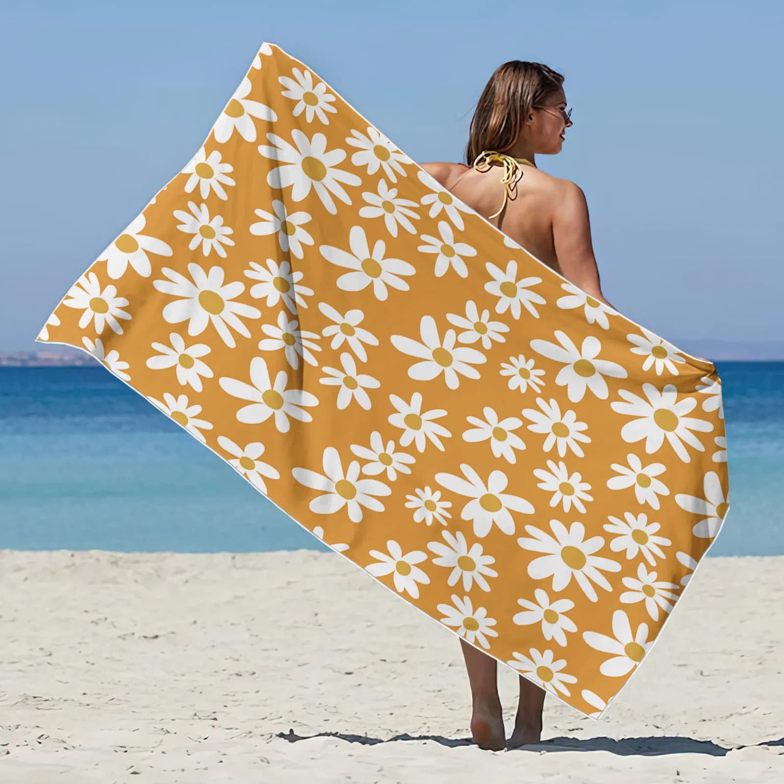 Asciugamani da spiaggia da viaggio in microfibra Asciugamano da nuoto super assorbente ad asciugatura rapida ultraleggero per yoga
