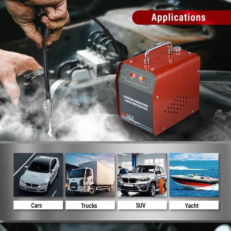 SD403 Macchina per rilevamento di test del generatore di fumo automobilistico automatico della conduttura dell'auto della linea del gas per il rilevamento delle perdite di vuoto