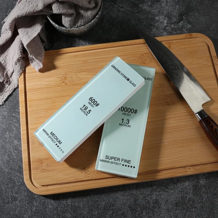 240 # -15000 # Pietra per Affilare Professionale Grit in Allundum Bianco, Affilacoltelli da Cucina, Mola per Lavorazione del Legno
