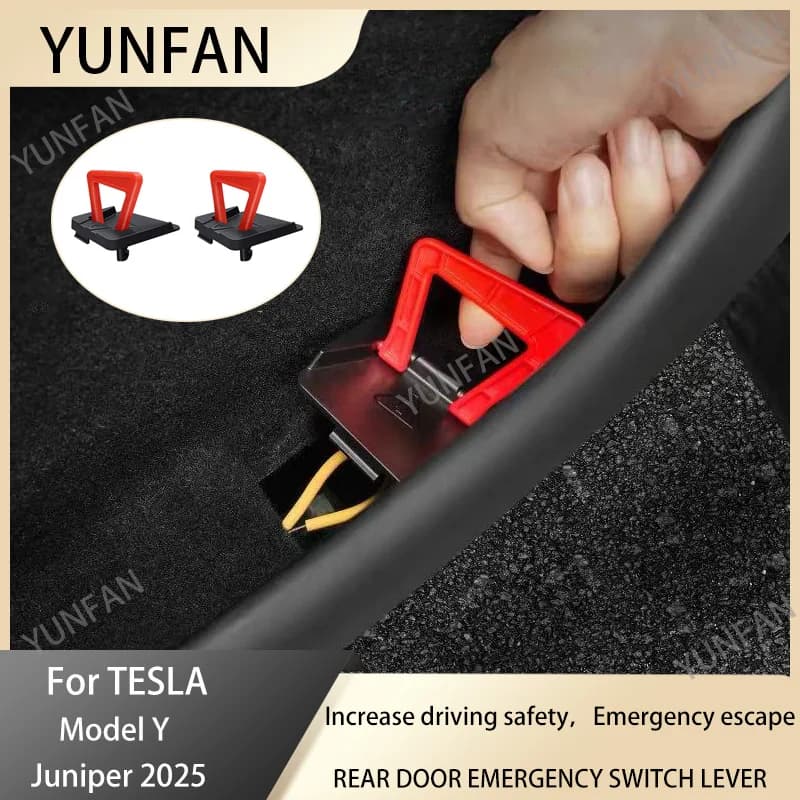 Per Tesla Model Y Juniper 2025 Porta posteriore Emergenza Corda di sicurezza Maniglia di emergenza Accessorio per auto