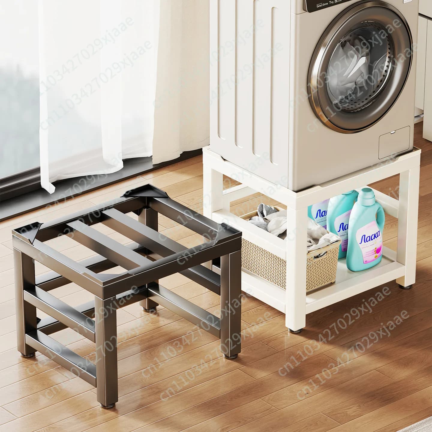 Washing Machine Base Frame Fixed Heightening Tripod Automatic Drum Heightening Non-slip and Shock-proof Pad High Shelf